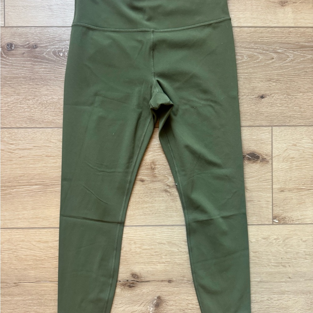 Athleta Olive Green Leggings - Elation 7/8